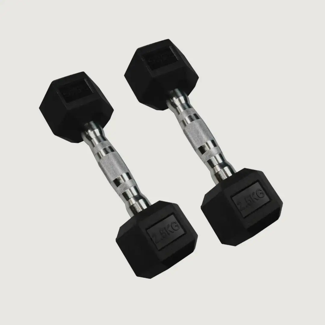 Hex Dumbbells - 2.5 kg Pair - Pre-Owned