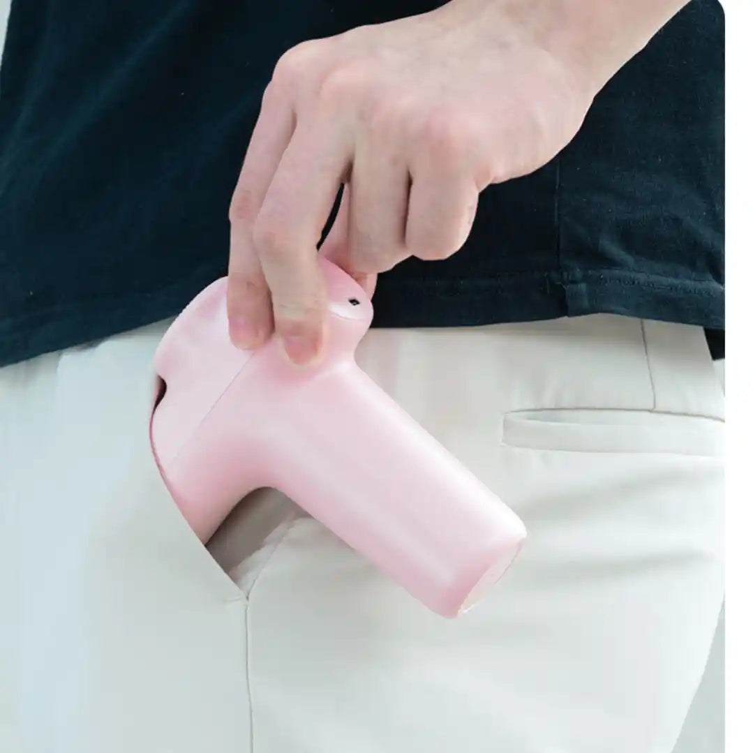 Havit Core Mini Massage Gun in use - Massage Gun | Buy Online in Kuwait | Pro Sports Kuwait
