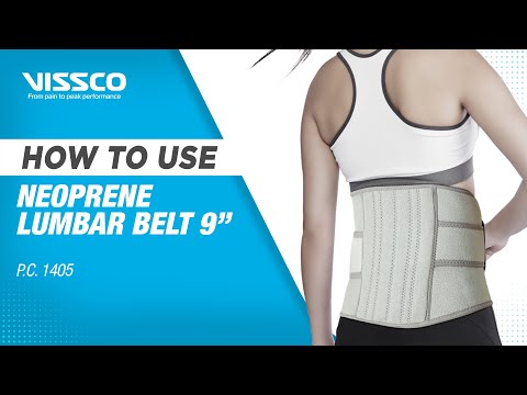 VISSCO Neoprene Lumbar Belt 9"