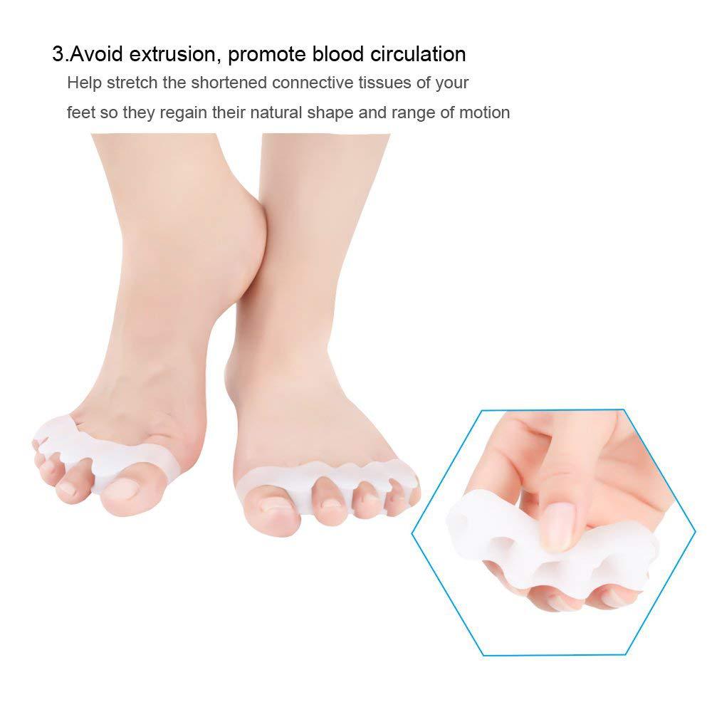 Pro Sports Silicone Toe Separators - Free Size (1 Pair)