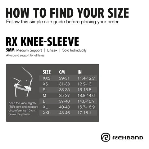 Rehband RX Knee Sleeve 5mm – Camo