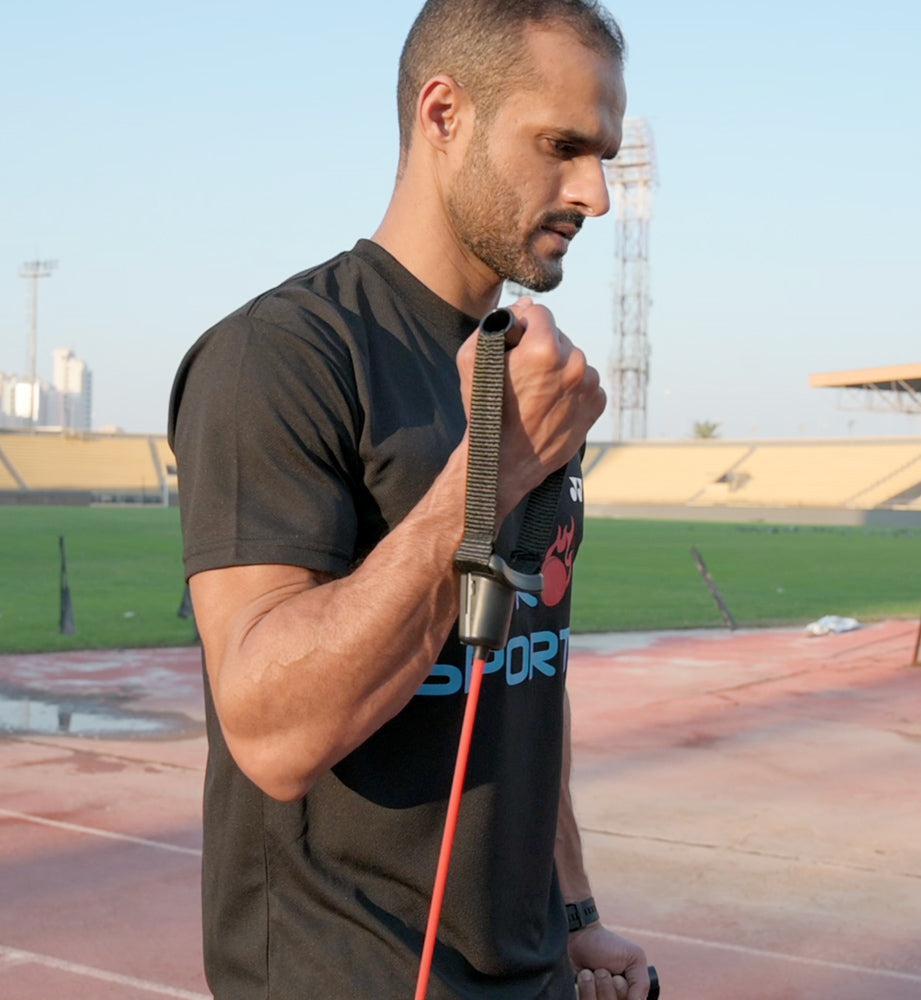 SKLZ Resistance Cable with Door Anchor - 20 LB detail view - Resistance Cables | Buy Online in Kuwait | Pro Sports Kuwait