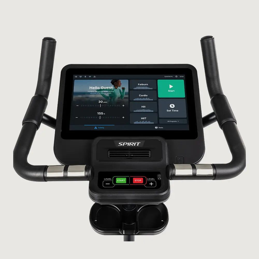 Spirit Fitness CU800ENT+ Upright Bike Smart Console