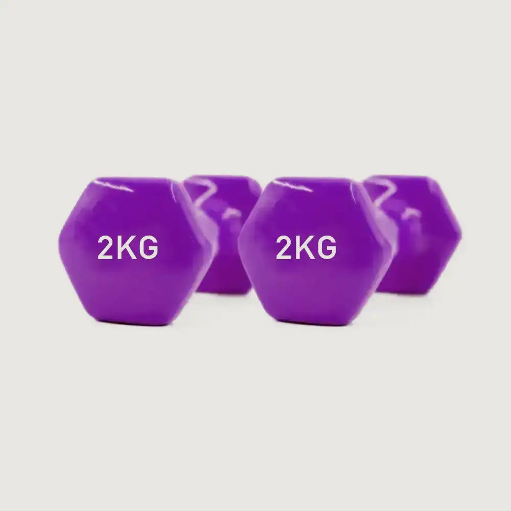 GRIT Vinyl Dumbbell Pair - 2 kg