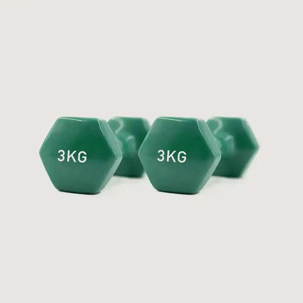 GRIT Vinyl Dumbbell Pair - 3 kg
