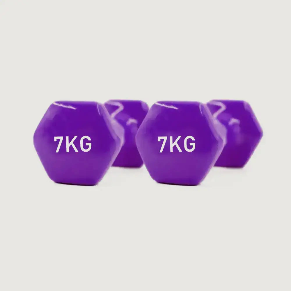 GRIT Vinyl Dumbbell Pair - 7 kg