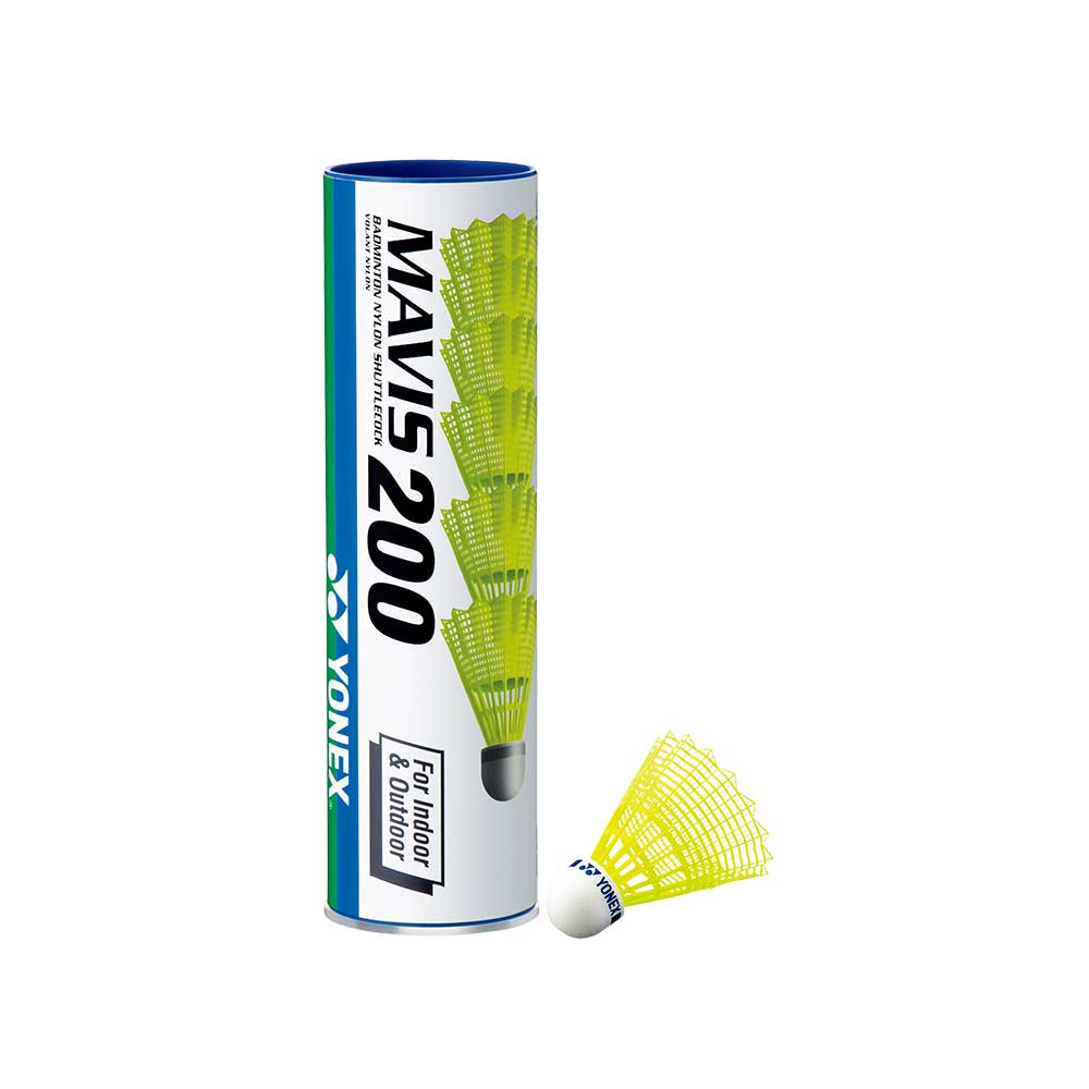 Yonex Mavis 200 Slow Speed Nylon Shuttlecock - Yellow