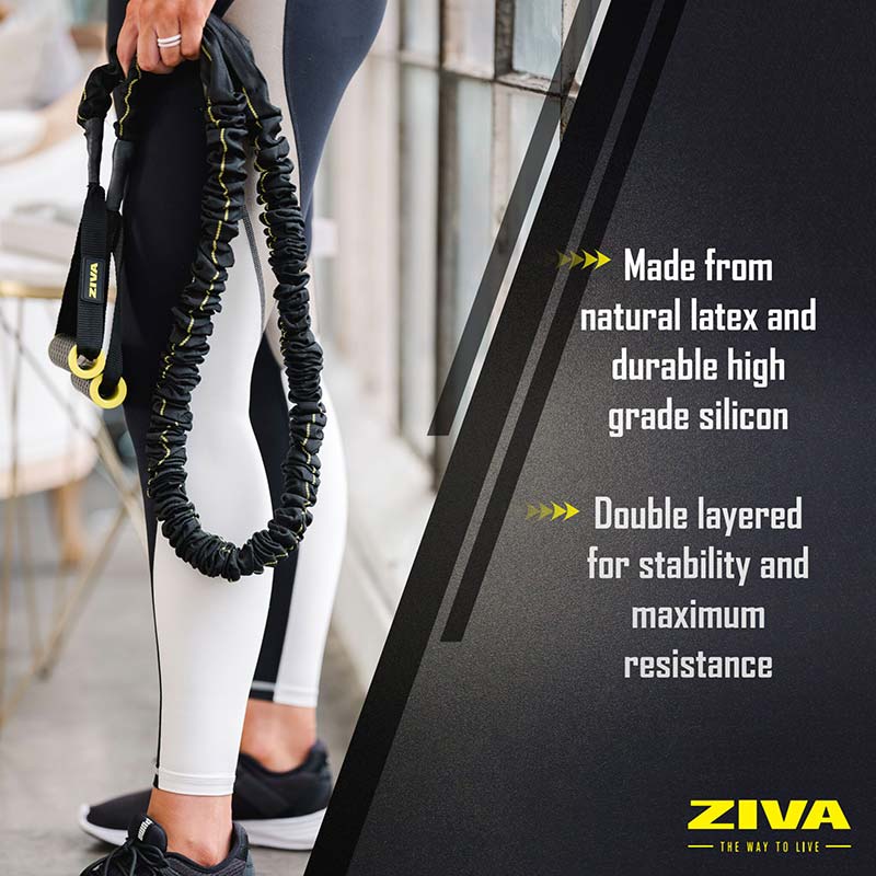 ZIVA Resistance Tube Bands - Light 15-20 lb-Resistance Cables-Pro Sports