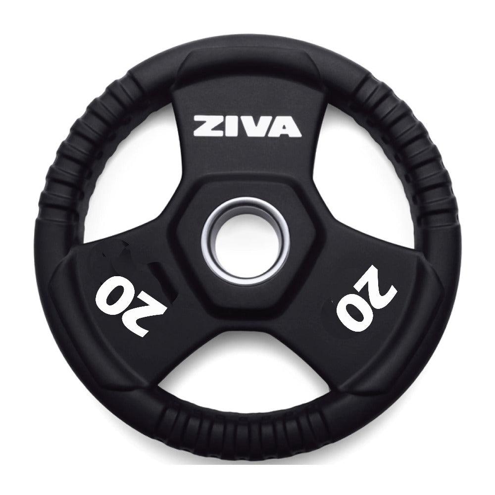 Ziva XP Rubber Grip Disc - 20 kg-Tri Grip Plates-Pro Sports