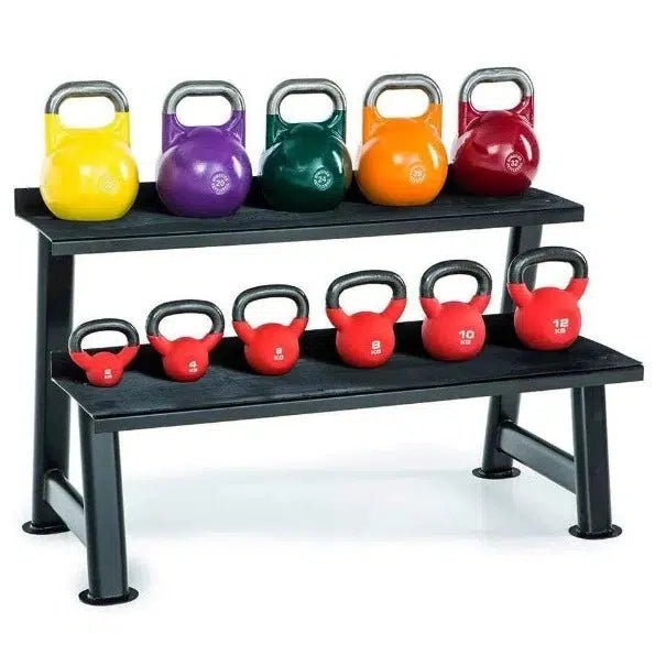 1441 Fitness 2 Tier Kettlebell Rack side view - Kettlebell Rack | Buy Online in Kuwait | Pro Sports Kuwait