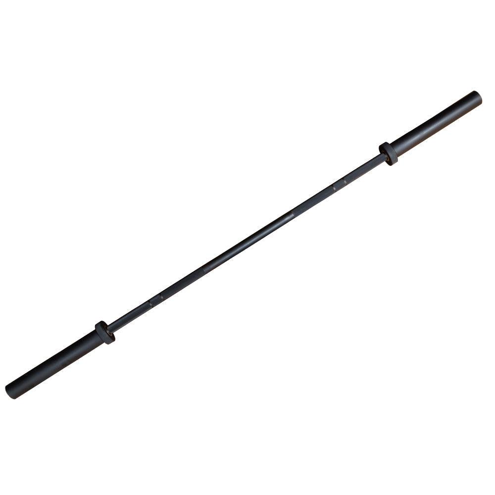 1441 Fitness 7 ft Black Olympic Barbell with Spring Collars - 20 Kg-Straight Bar-Pro Sports
