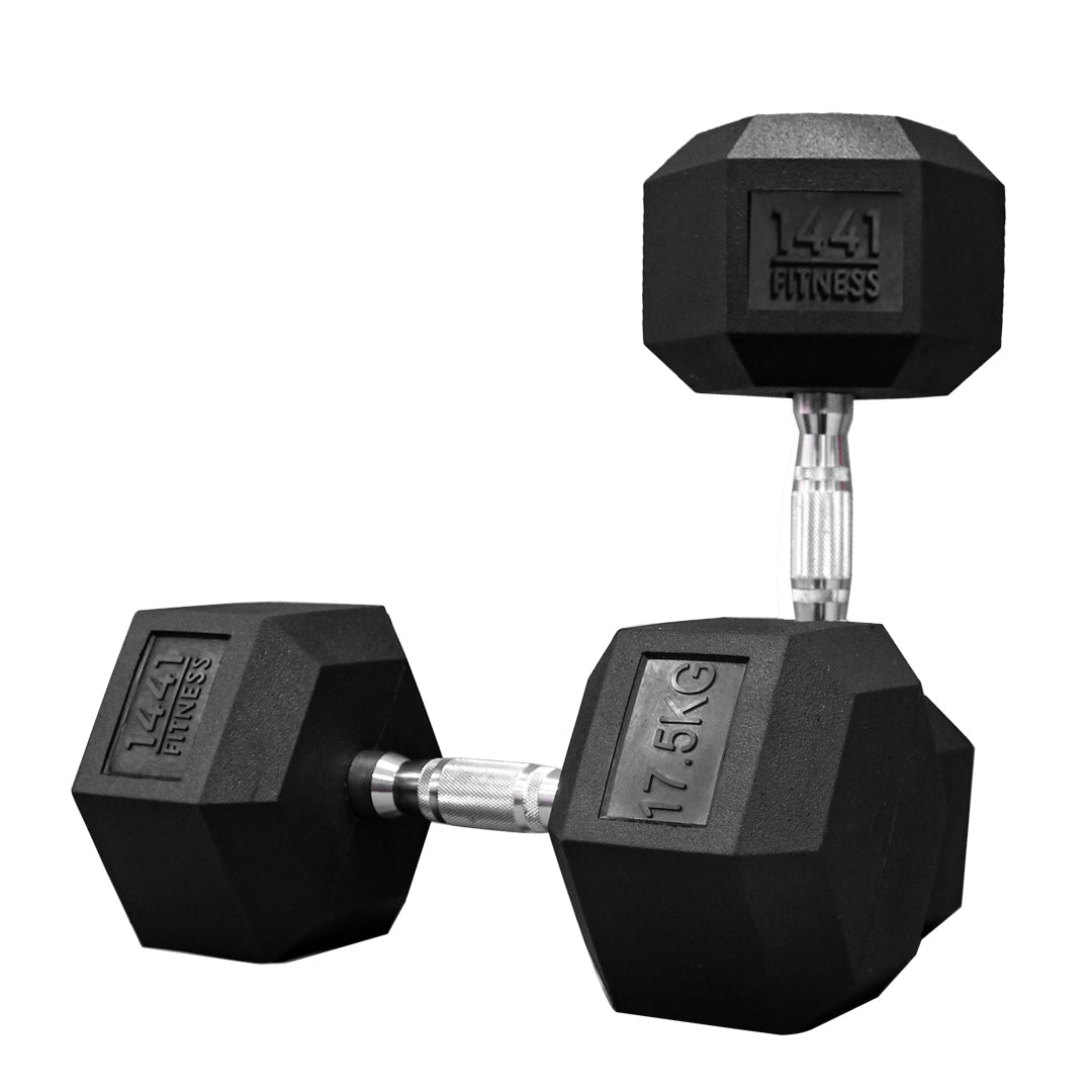 1441 Fitness Hex Dumbbells - 17.5 kg Pair-Hex Dumbbells-Pro Sports