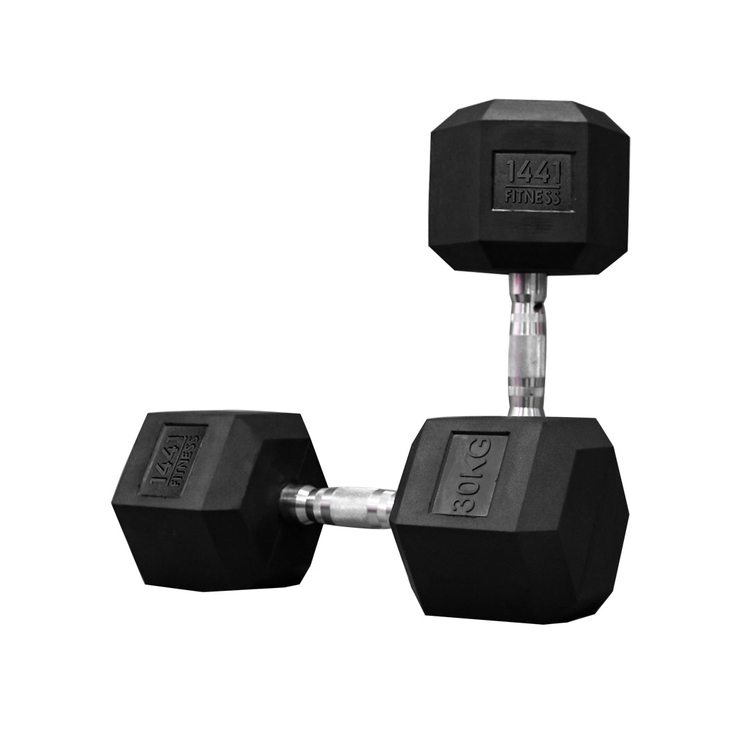 1441 Fitness Hex Dumbbells - 30 kg Pair-Hex Dumbbells-Pro Sports