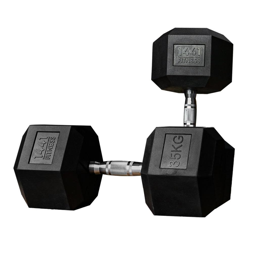 1441 Fitness Hex Dumbbells - 35 kg Pair-Hex Dumbbells-Pro Sports