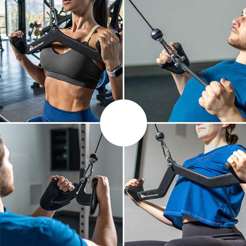 1441 Fitness Lat Pull down Cable Machine Attachment Set-Cable Attachments-Pro Sports