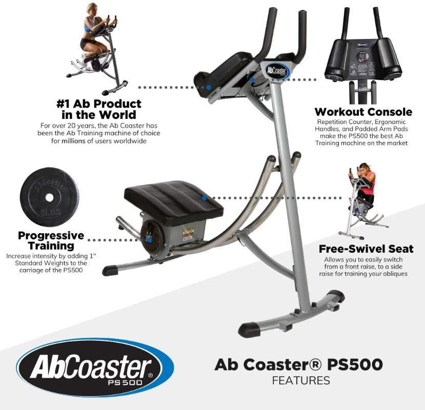 AB Coaster PS500 – Silver-Exercise Benches-Pro Sports