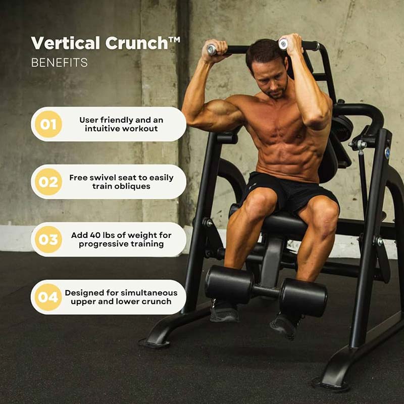 AbCoaster The Vertical Crunch - Black-Exercise Benches-Pro Sports