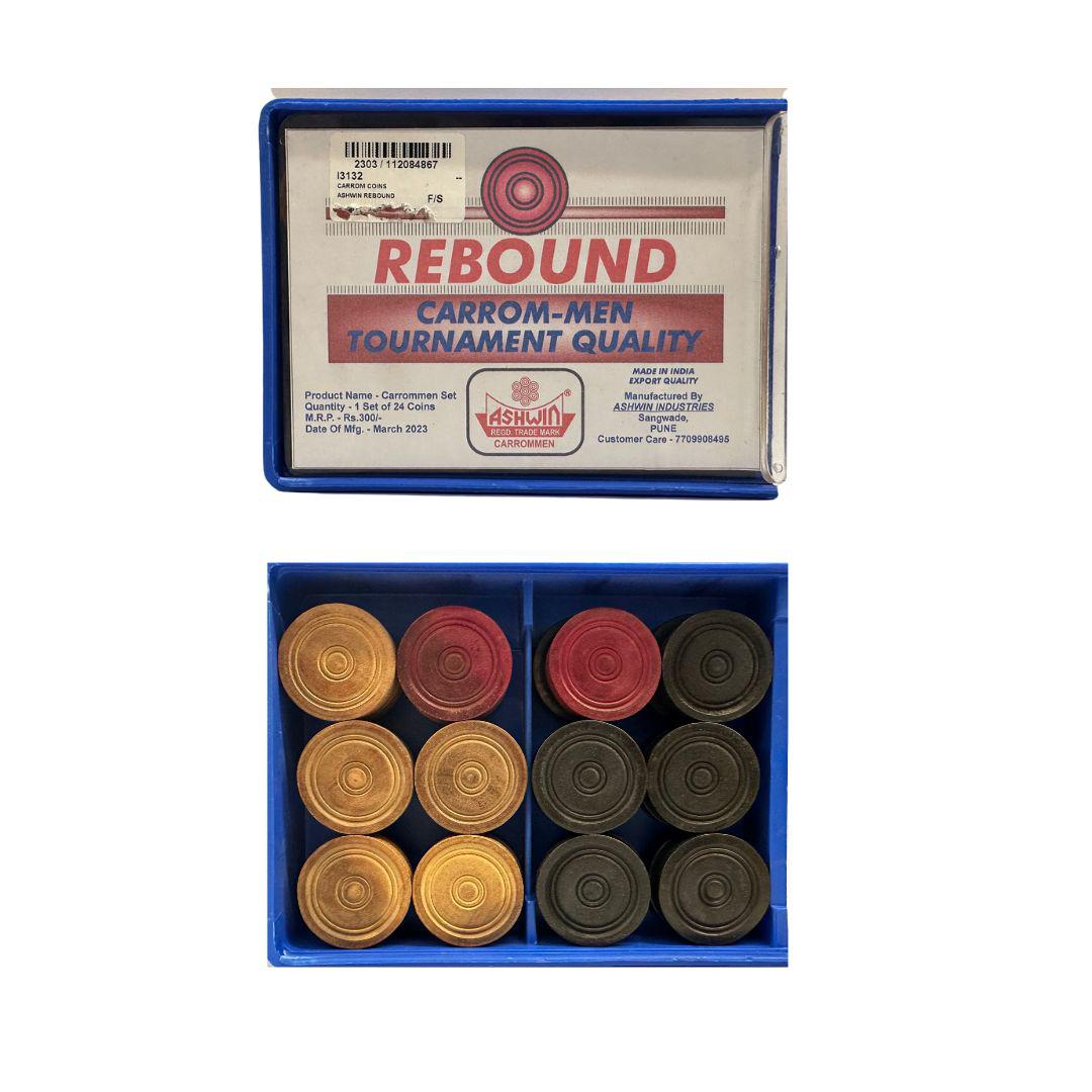 Ashwin Rebound Carrom Coins-Carrom Coins-Pro Sports