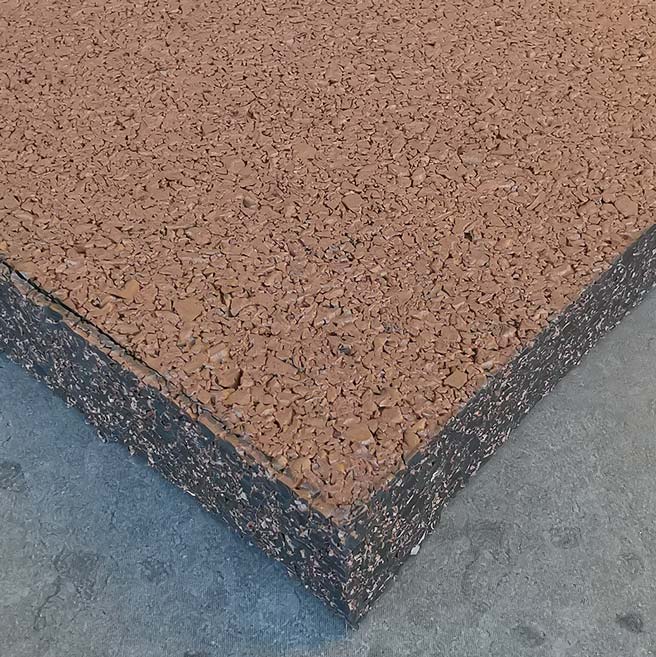 Beige Recycled Rubber Gym Flooring Tiles - 50x50x2 cm - Set of 4-Gym Flooring-Pro Sports