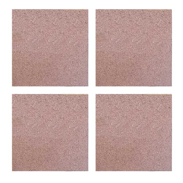 Beige Recycled Rubber Gym Flooring Tiles - 50x50x2 cm - Set of 4-Gym Flooring-Pro Sports