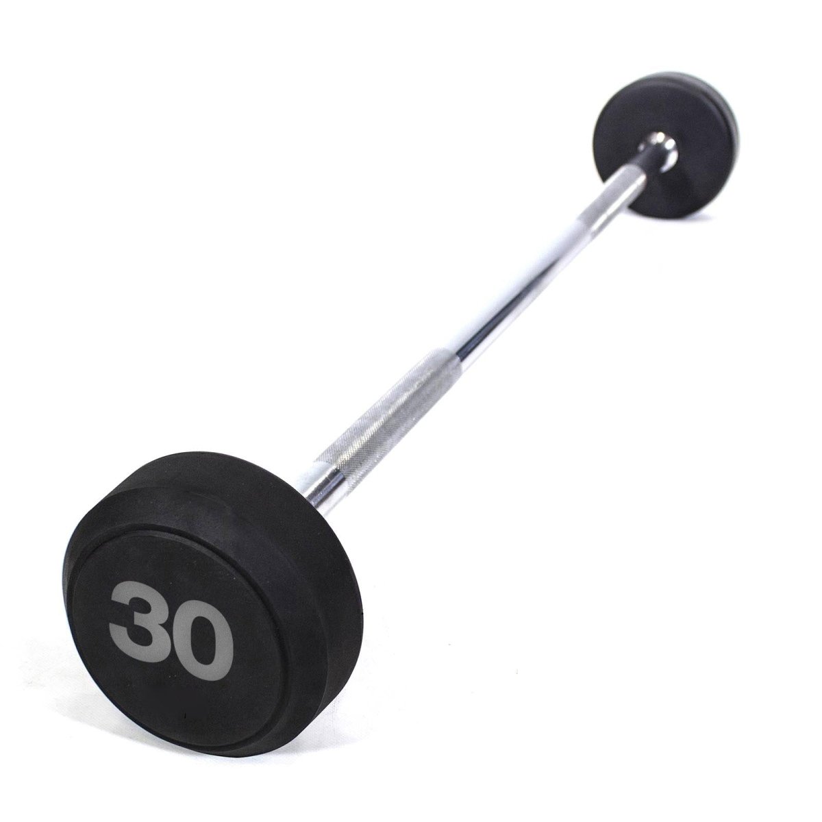 Chrome Rubber Straight Barbell - 30 kg-Barbell-Pro Sports