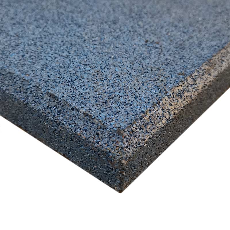 Dark Blue Recycled Rubber Gym Flooring Tiles - 50x50x2 cm - Set of 4-Gym Flooring-Pro Sports