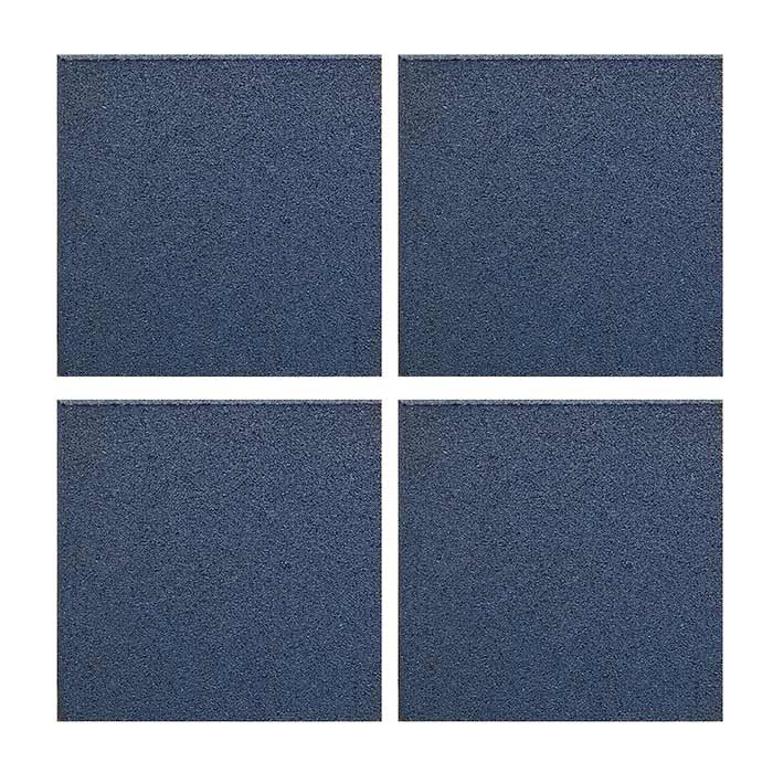 Dark Blue Recycled Rubber Gym Flooring Tiles - 50x50x2 cm - Set of 4-Gym Flooring-Pro Sports