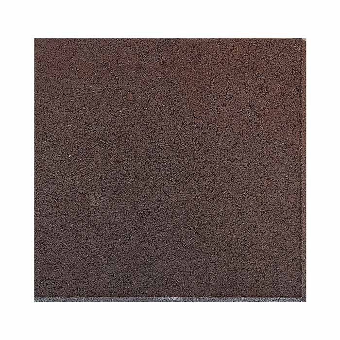 Dark Brown Recycled Rubber Gym Flooring Tiles - 50x50x2 cm - Set of 4-Gym Flooring-Pro Sports