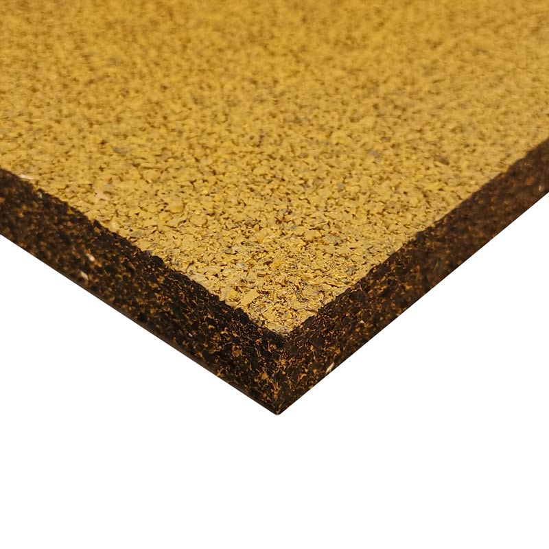 Dark Yellow Recycled Rubber Gym Flooring Tiles - 50x50x2 cm - Set of 4-Gym Flooring-Pro Sports