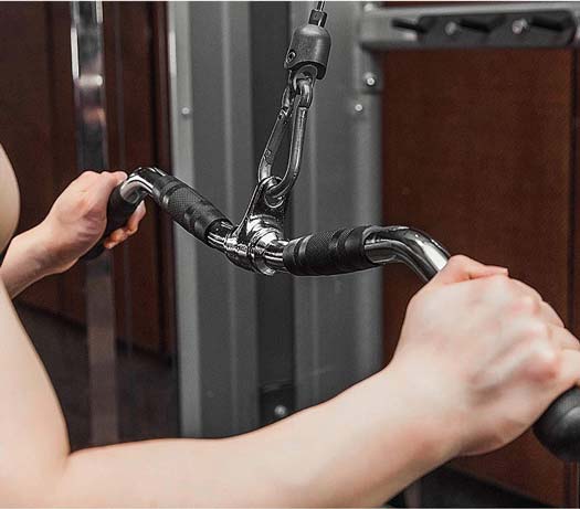 Deluxe Revolving Curl Lat Bar-Cable Attachments-Pro Sports