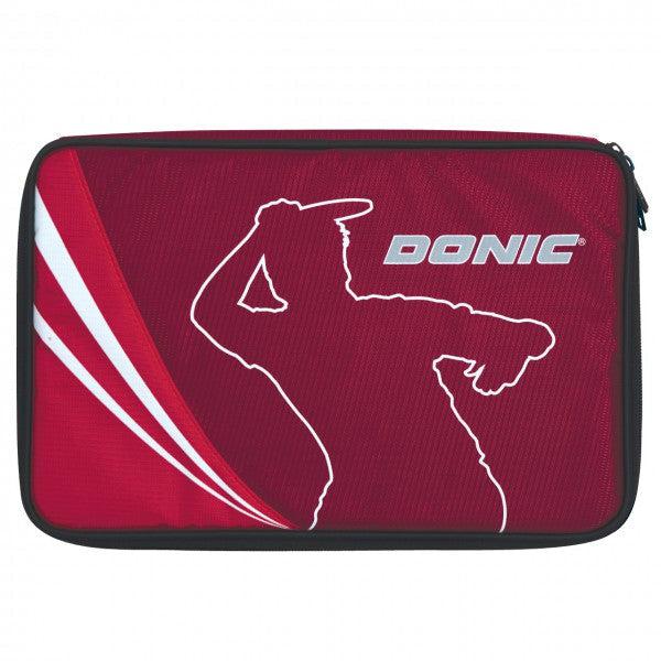 Donic Legends Plus Double Table Tennis Bat Case - Maroon-Table Tennis Accessories-Pro Sports