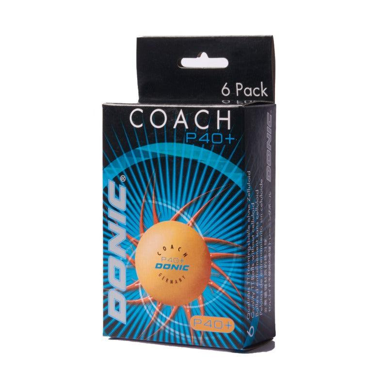 Donic P40+ Coach Table Tennis Ball ** Orange - Pack of 6-Table Tennis Balls-Pro Sports