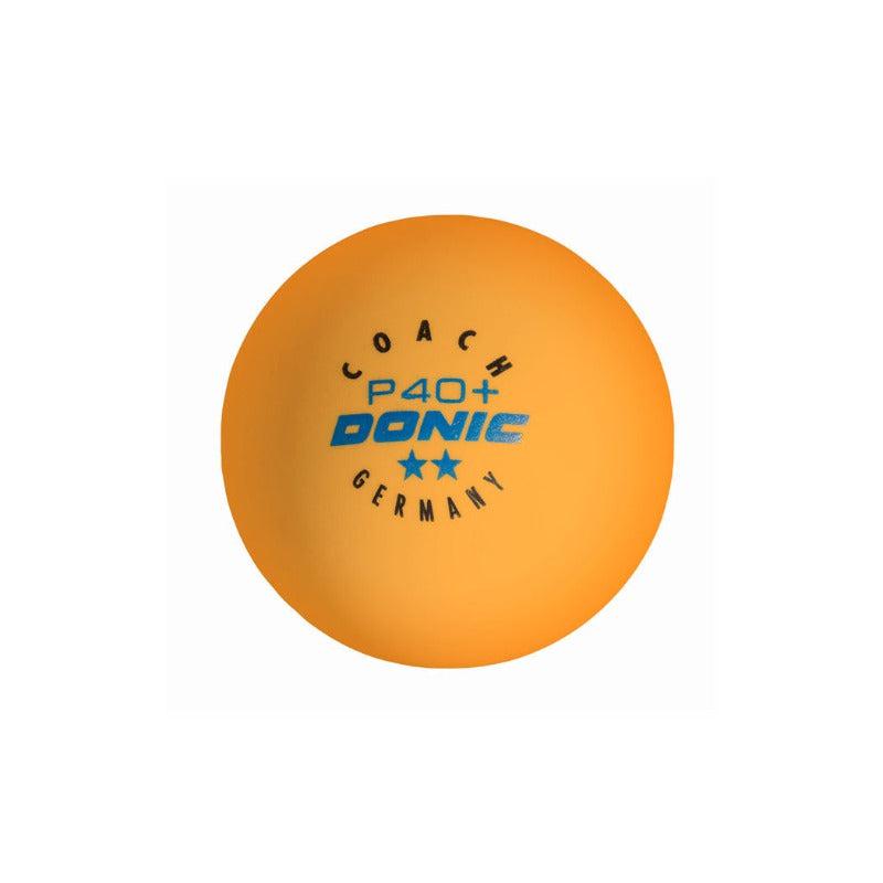 Donic P40+ Coach Table Tennis Ball ** Orange - Pack of 6-Table Tennis Balls-Pro Sports