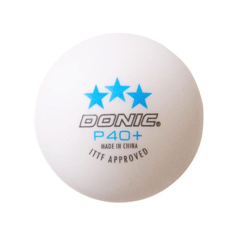 Donic P40+ Table Tennis Ball - *** White - Pack of 3-Table Tennis Balls-Pro Sports