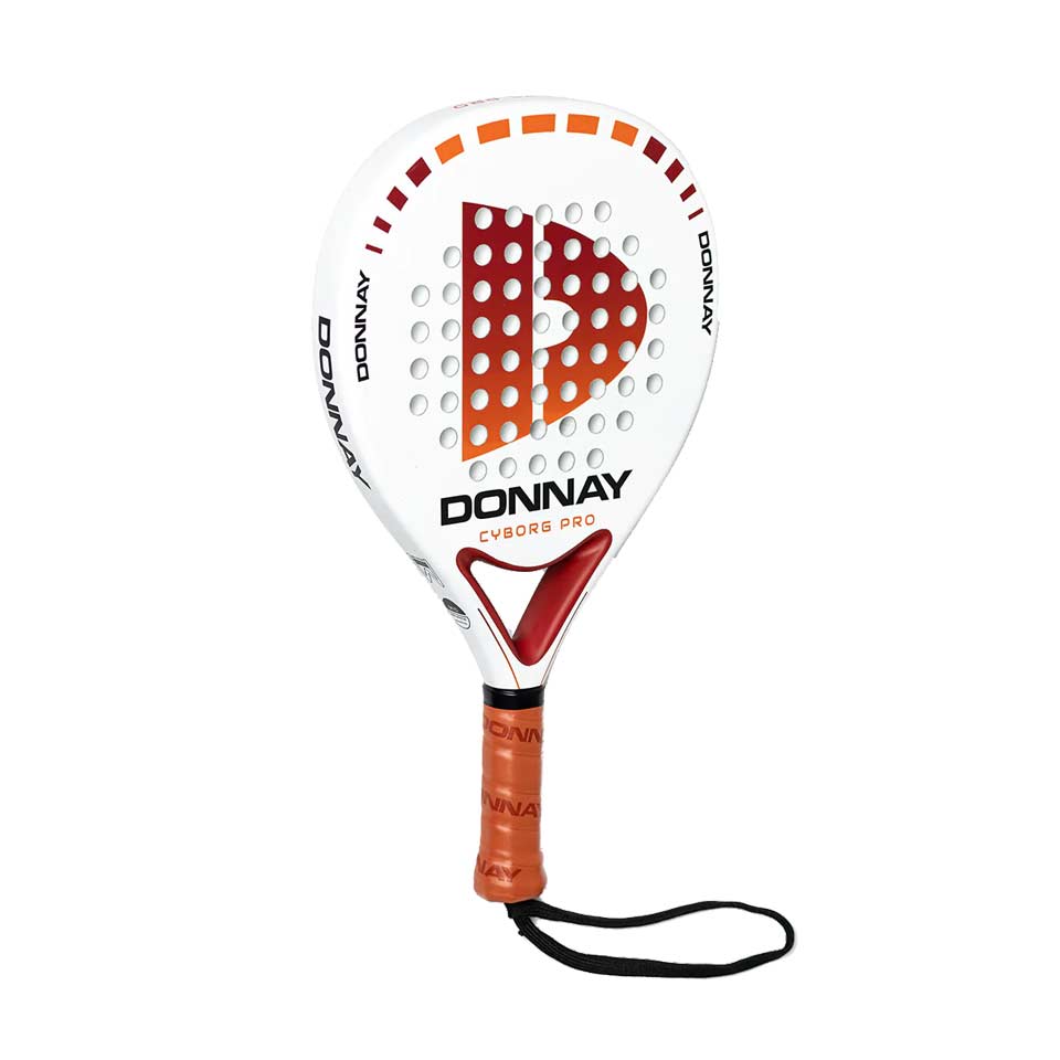 Donnay Cyborg Pro 18K Padel Racket - Iceman White-Padel Racket-Pro Sports