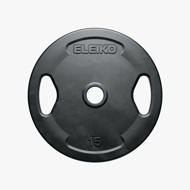Eleiko Grip Rubber Plate - 15 kg-Weight Plates-Pro Sports