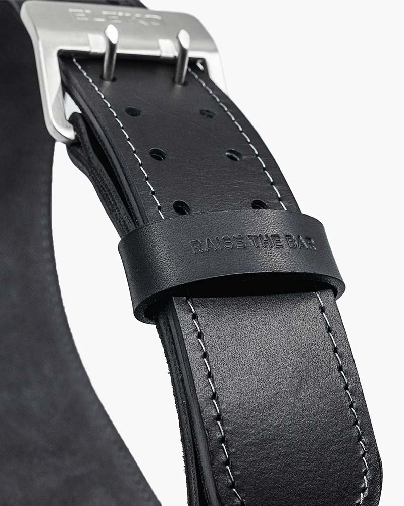 Eleiko Weightlift Leather Belt - Black-Lifting Belt-Pro Sports