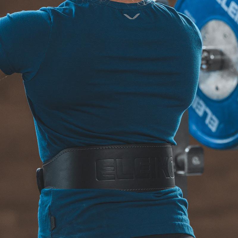 Eleiko Weightlift Leather Belt - Black-Lifting Belt-Pro Sports