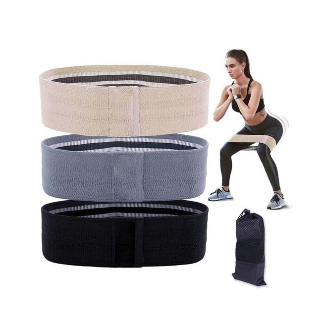 Fabric Resistance Mini Bands with Bag Set of 3-Mini Bands-Pro Sports