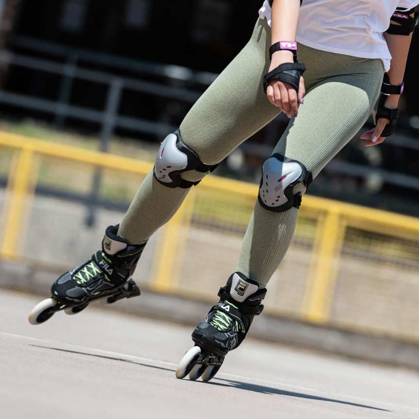 Fila Skates FP Protection Gear Women - Silver/Black/Mag-Skating Protective Gear-Pro Sports