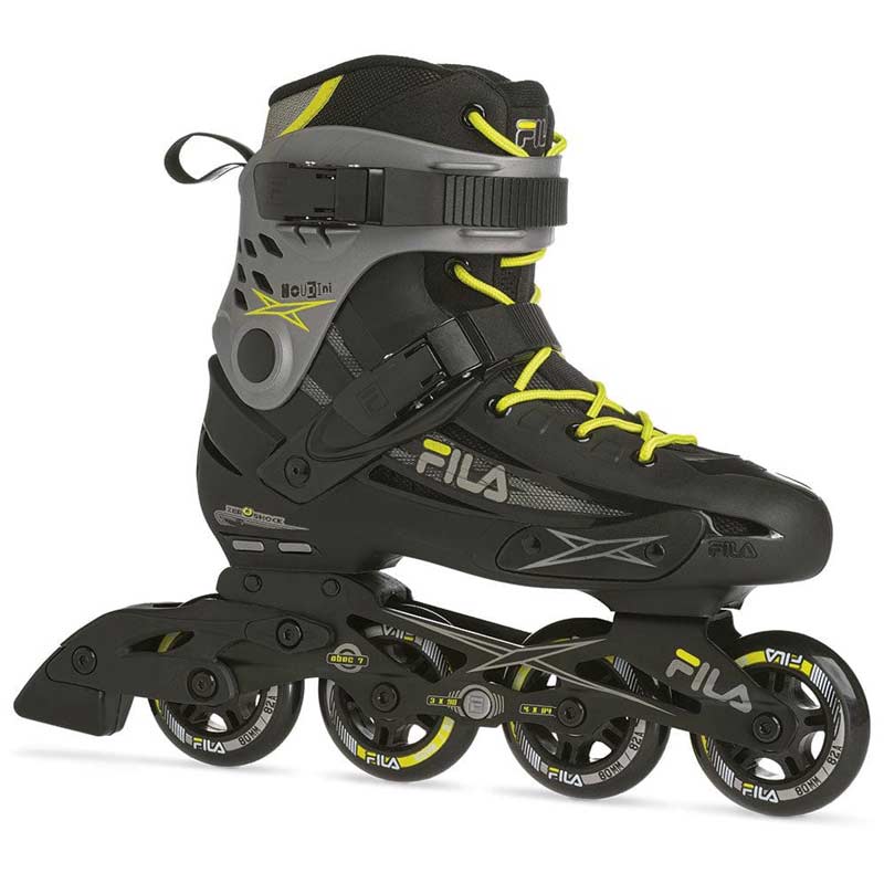 Fila Skates Inline Skates Houdini - Black/Grey/Lime-Inline Skates-Pro Sports