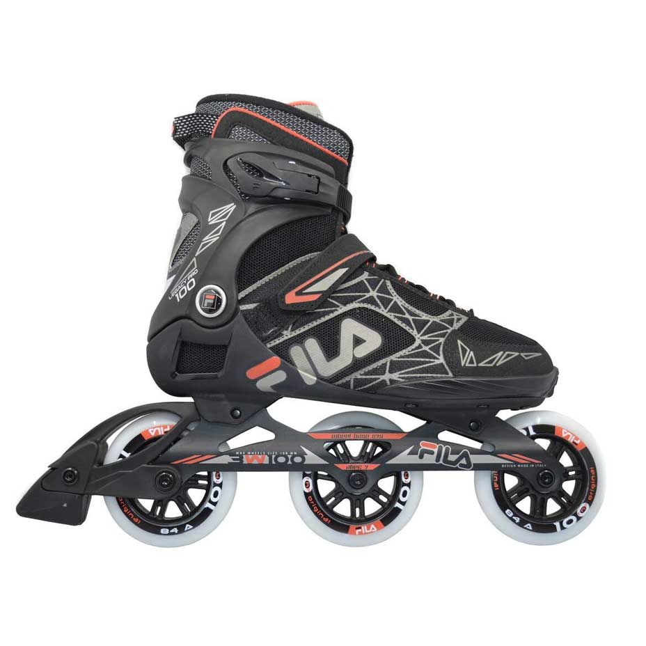 Fila Skates Inline Skates Legacy Pro 100 - Black/Red-Inline Skates-Pro Sports