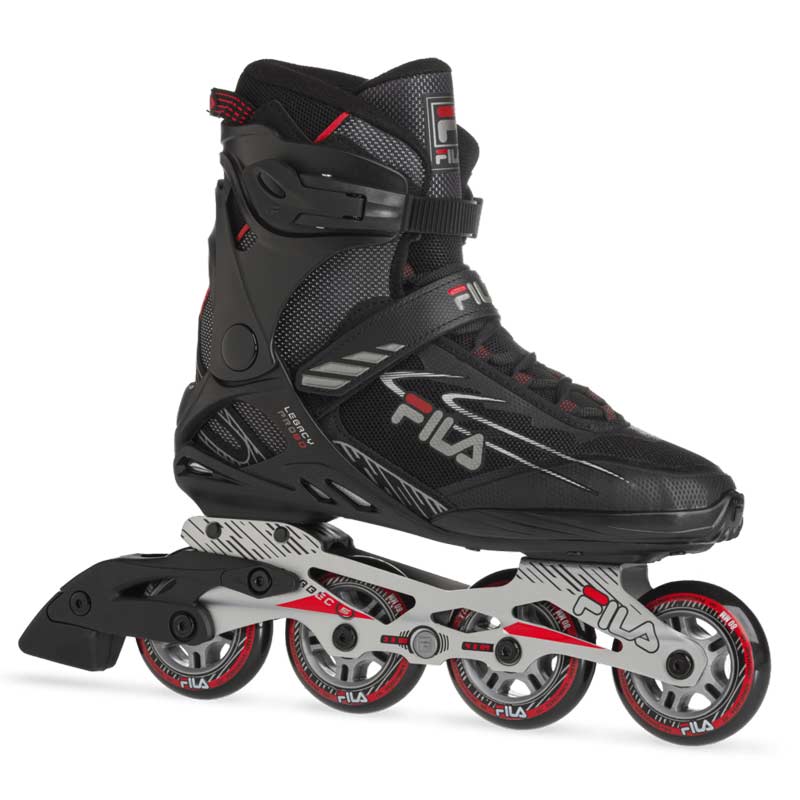 Fila Skates Inline Skates Legacy Pro 80 - Black/Red-Inline Skates-Pro Sports