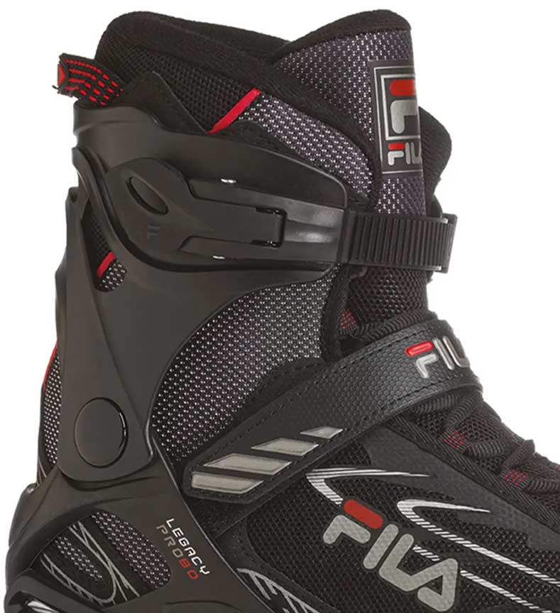 Fila Skates Inline Skates Legacy Pro 80 - Black/Red-Inline Skates-Pro Sports