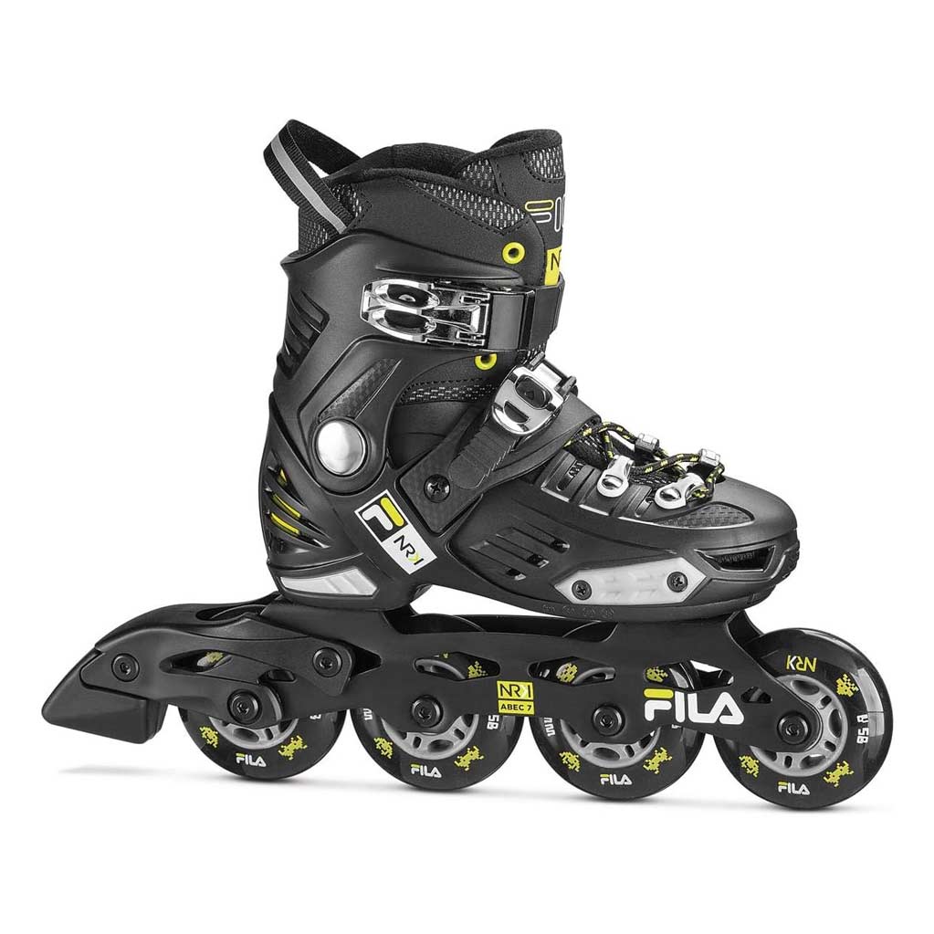 Fila Skates Inline Skates NRK Junior - Black/Lime-Inline Skates-Pro Sports