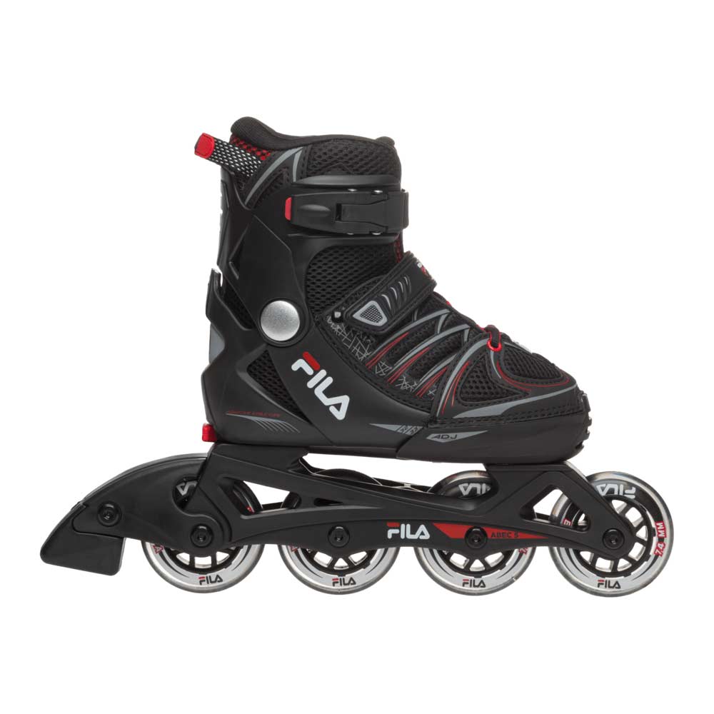 Fila Skates Inline Skates X-One Junior - Black/Red-Inline Skates-Pro Sports