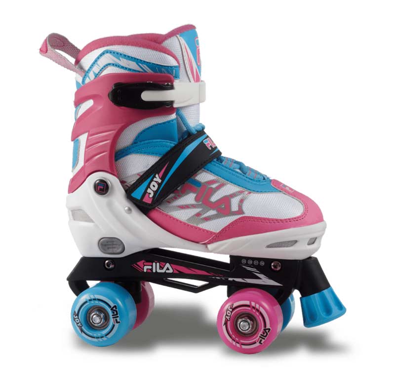 Fila Skates Roller Skates Joy Junior Girl - White/Pink/Light Blue-Roller Skates-Pro Sports