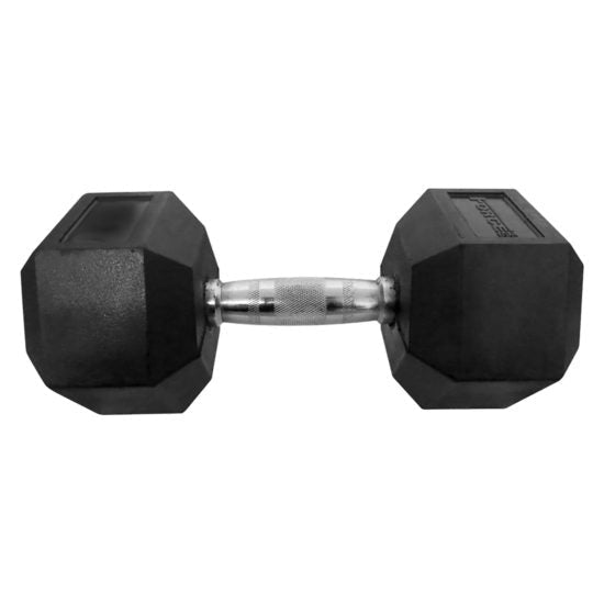 Force USA Rubber Hex Dumbbell - 27.5 kg Pair-Hex Dumbbells-Pro Sports