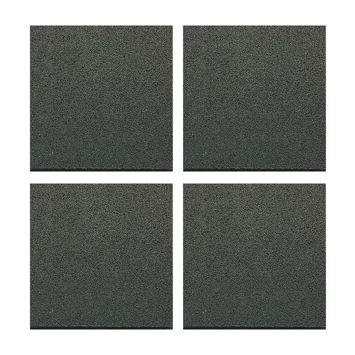 Green Recycled Rubber Gym Flooring Tiles - 50x50x2 cm - Set of 4-Gym Flooring-Pro Sports