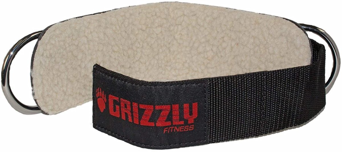 Grizzly Fitness 3-Inch Leather Ankle Strap (1 pc)-Lifting Strap-Pro Sports